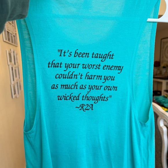 Wu-tang tank top 💙 I put one of my “doodles” on a Tank top/ 10% donated - Picture 6 of 7